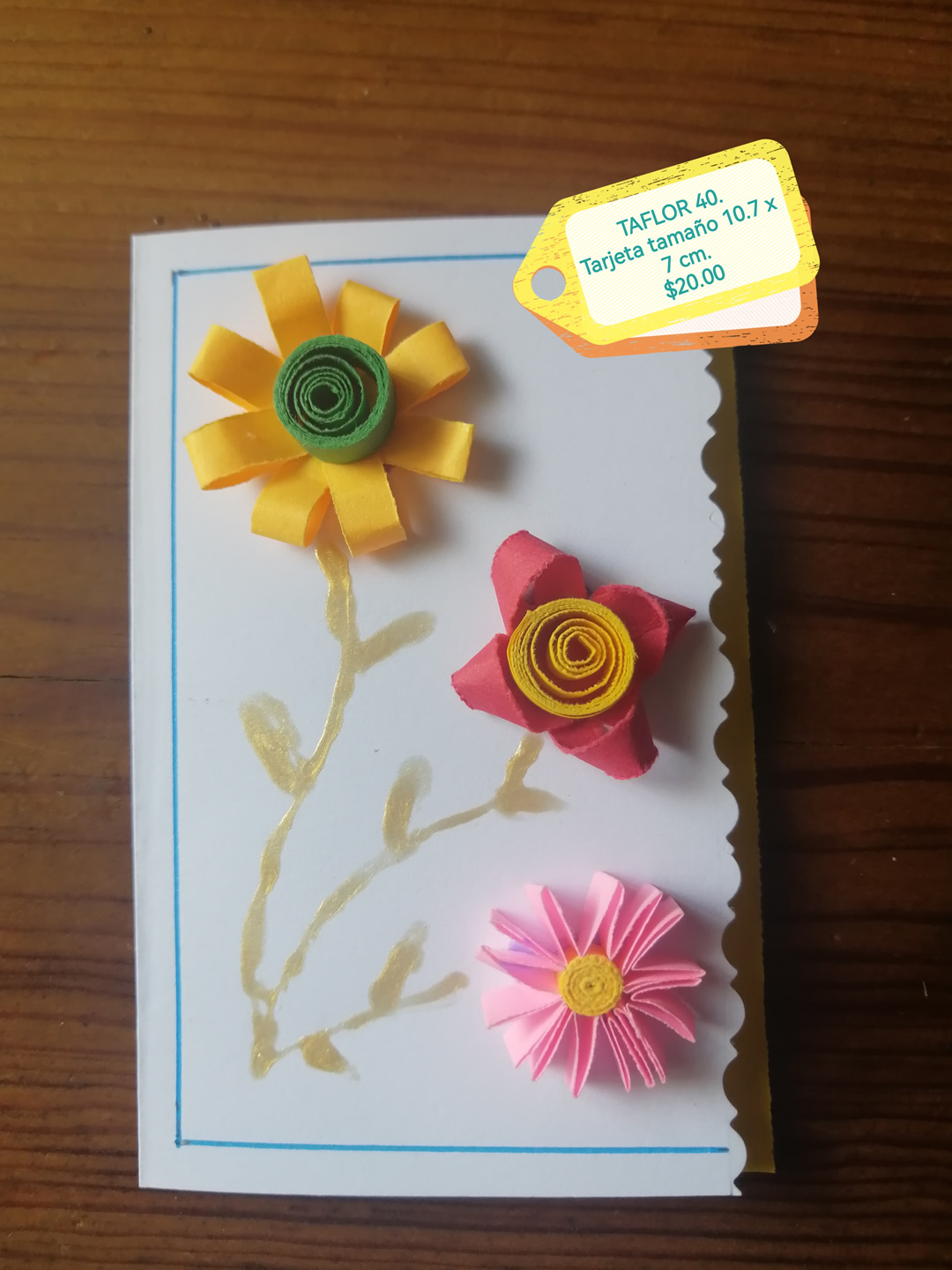 Tarjeta de flores